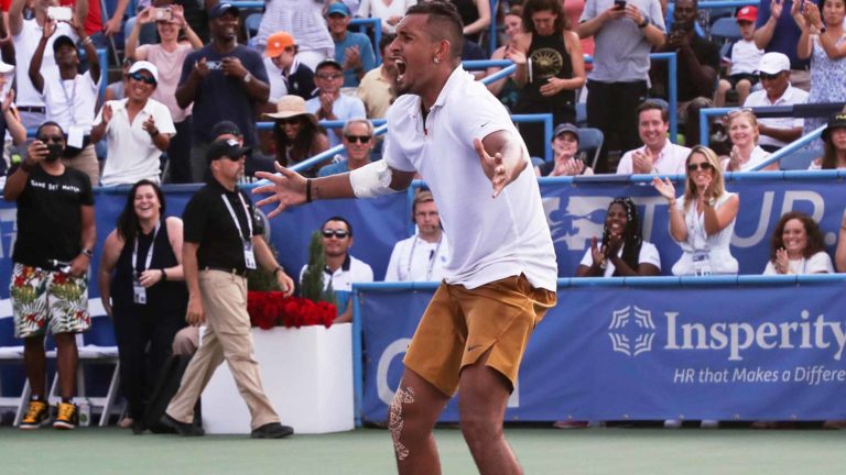 Are You Not Entertained?! Kyrgios’ Tips & Deliveries In Washington