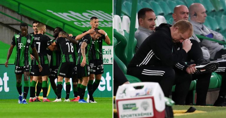 BL: látni kell a Celtic-edző arcát az FTC második gólja után – vide – Nemzeti Sport