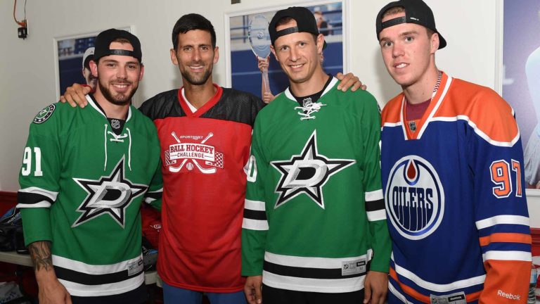 When Djokovic Surprised ATP And NHL Stars In Ball Hockey Game