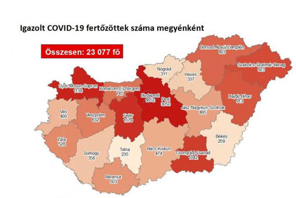 Koronavírus – 950 fővel emelkedett a beazonosított fertőzöttek száma és elhunyt 12 beteg Koronavírus – 950 fővel emelkedett a beazonosított fertőzöttek száma és elhunyt 12 beteg